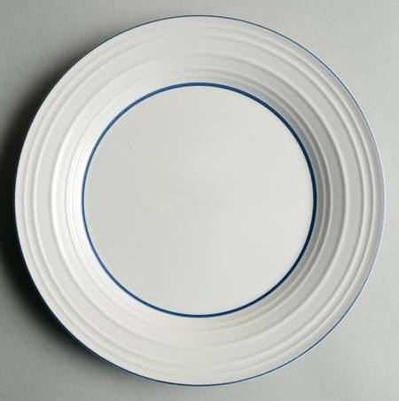 Swirl Blue Banded Salad Plate