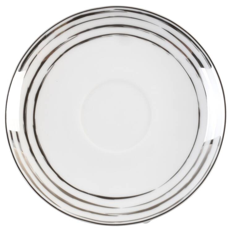 Swirl Platinum Saucer
