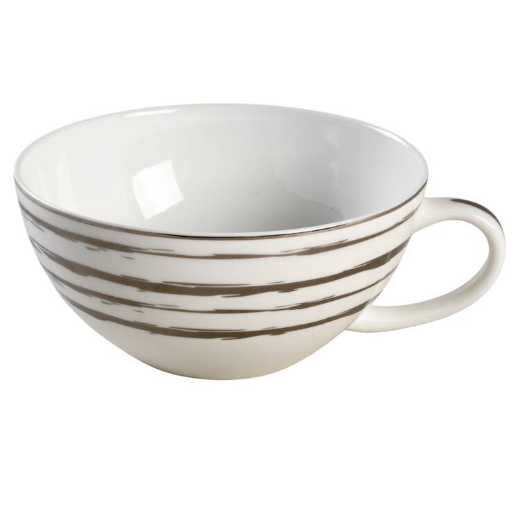 Swirl Platinum Flat Cup
