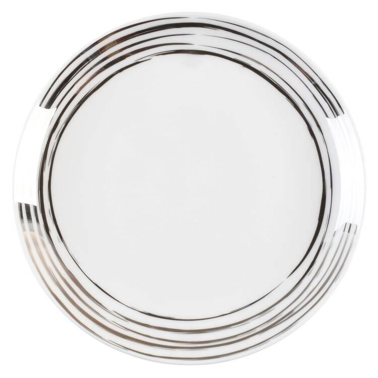 Swirl Platinum Bread & Butter Plate