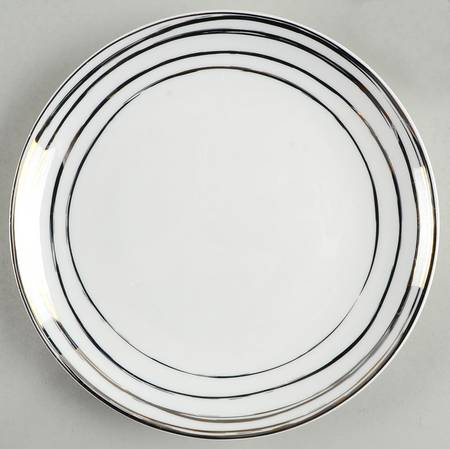 Swirl Platinum Salad Plate