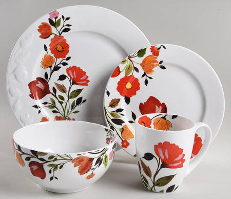 Tulips 4 Piece Place Setting