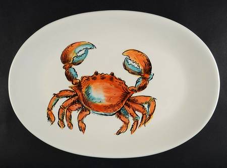 Crusty Crab 14" Oval Serving Platter
