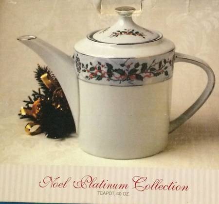 Noel Platinum Teapot & Lid