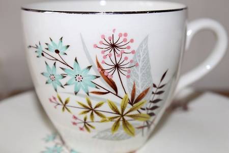 Pastoral Flat Cup & Saucer Set
