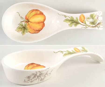 Pumpkin Flower Spoon Rest/Holder (Holds 1 Spoon)