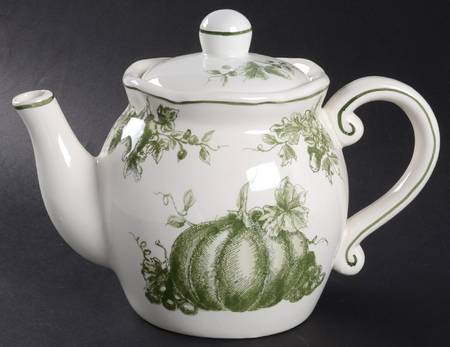 Pumpkin Toile Teapot & Lid