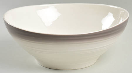 Swirl-Ombre Mocha 9" Round Vegetable Bowl
