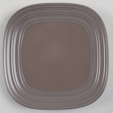 Swirl-Mocha Square Salad Plate