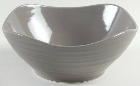 Swirl-Mocha Square Soup/Cereal Bowl