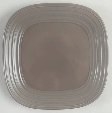 Swirl-Mocha Square Dinner Plate