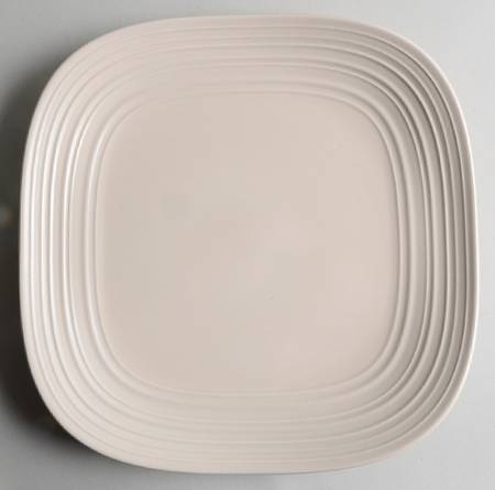 Swirl-Cream 12" Square Serving Platter