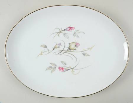 French Rose 16" Oval Serving Platter