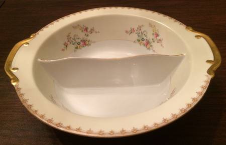 MEI1263 Oval Divided Vegetable Bowl