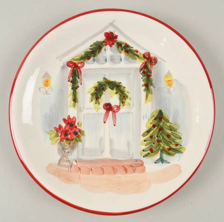 Holiday Door Salad Plate