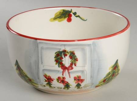 Holiday Door Soup/Cereal Bowl