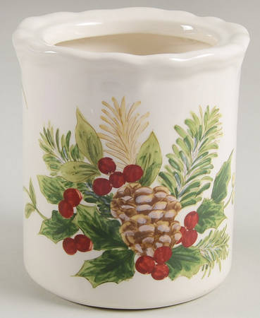 Yuletide Bough Small Canister No Lid