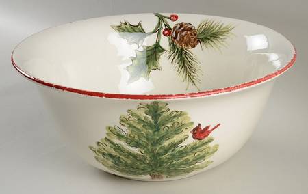 Cardinal Tree 11" Round Serving Bowl