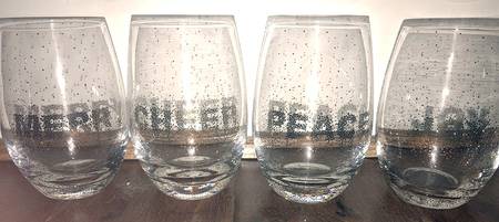 Cheers Confetti Glassware Flat Wine Tumbler