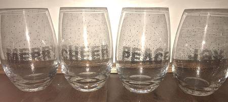 Cheers Confetti Glassware Flat Wine Tumbler