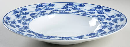 Blue Shou Large Rim Soup Bowl