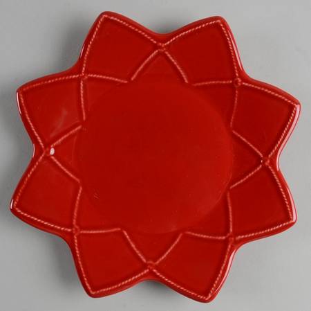 M2A15 Red Salad Plate