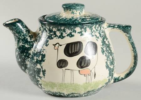 Molly's Cows Dark Green by Molly Dallas