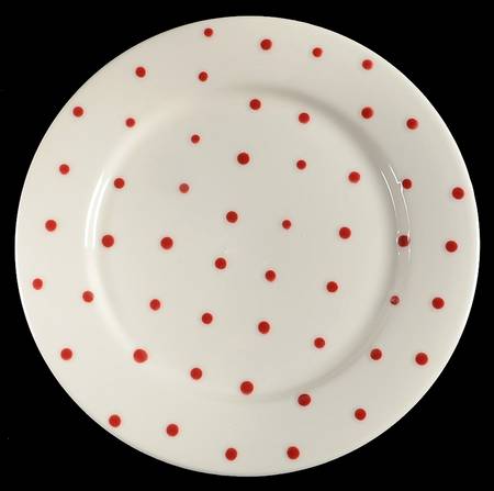M2A24 Red Salad Plate
