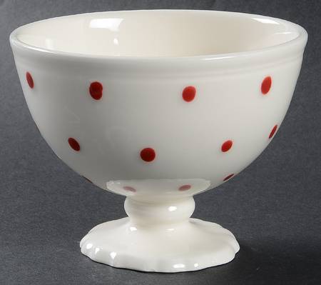 M2A24 Red Footed Dessert Bowl