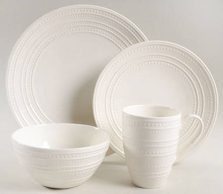 Vella White 4 Piece Place Setting