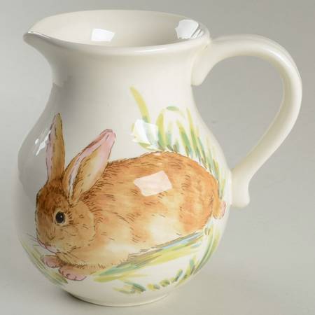Watercolor Bunny 64 Oz Pitcher