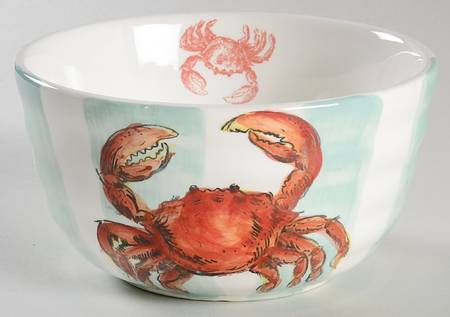 Crab Stripe Soup/Cereal Bowl