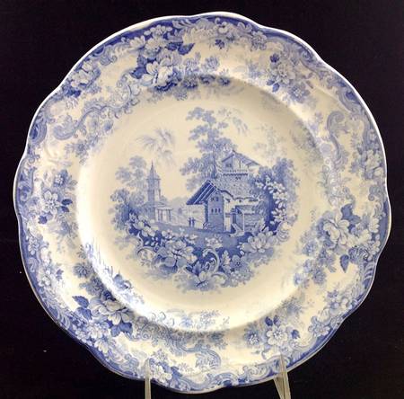 Genevese Blue (No Trim) Dinner Plate