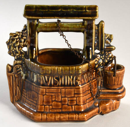 Wishing Well 6" Hanging Planter by Nelson McCoy