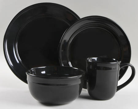 Amelia Rich Black 4 Piece Place Setting