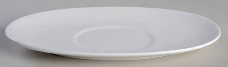 Swirl White (Bone) Underplate for Gravy Boat