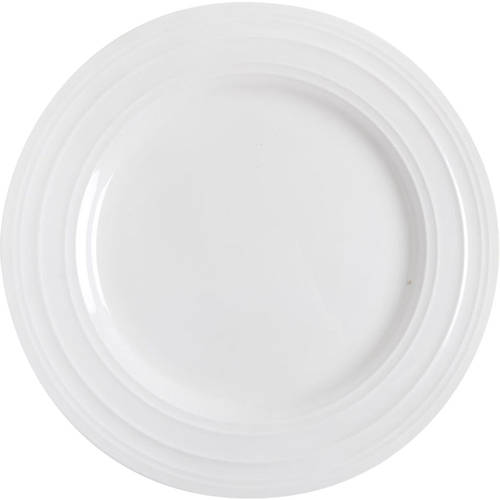 Swirl White (Bone) Salad Plate