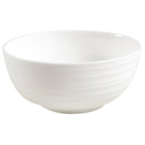 Swirl White (Bone) Coupe Soup Bowl