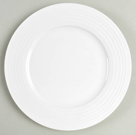 Swirl White (Bone) Salad Plate