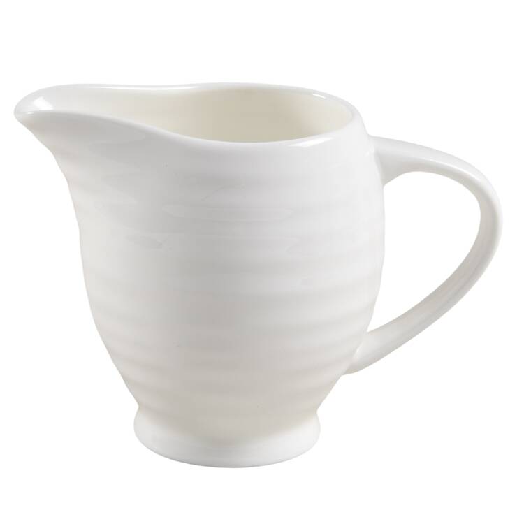 Swirl White (Bone) Creamer