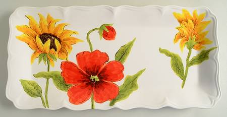 Summer Breeze 17" Rectangular Serving Platter