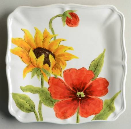 Summer Breeze Square Salad Plate
