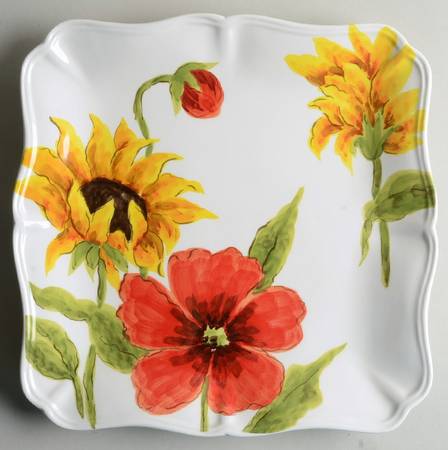 Summer Breeze Square Dinner Plate