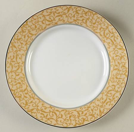 Parchment Gold Salad Plate
