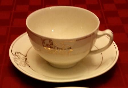 MEK436 Footed Cup & Saucer Set