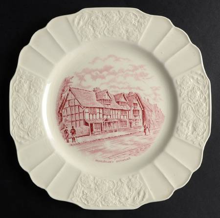 Shakespeare Land Pink (Embossed) Salad Plate