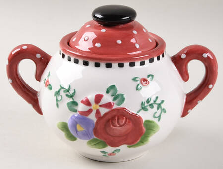 Christmas Spice Sugar Bowl & Lid