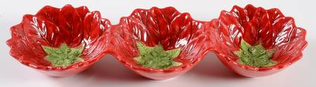 Poinsettia 3-Part Relish