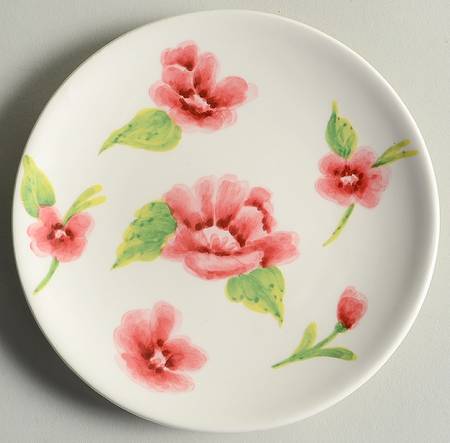 Turq Floral Appetizer Plate