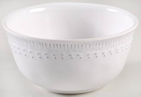 Ethnic White Soup/Cereal Bowl